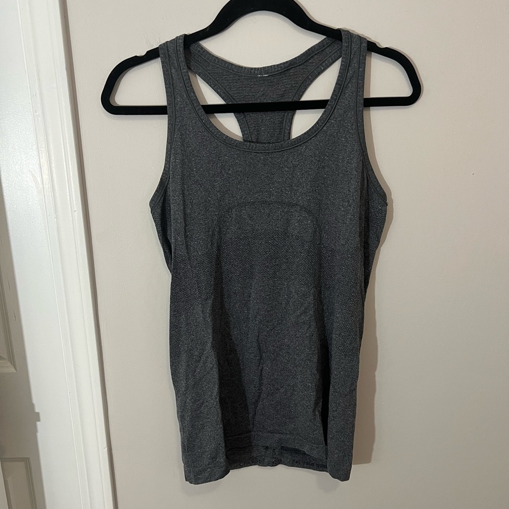 Lululemon Swiftly Tech Racerback Tank Top 2.0 Waist Length,Gray,8